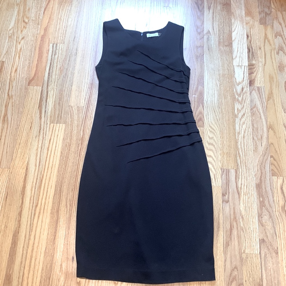 Calvin Klein brown sleeveless sheath dress size 4.